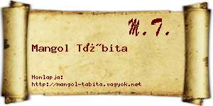 Mangol Tábita névjegykártya